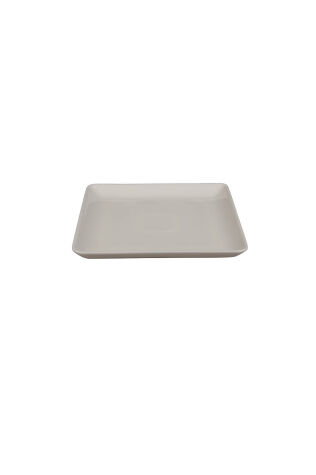 Kütahya Porselen Bone Tan 25X25cm. Düz Tabak Dekorsuz - Kütahya Porselen