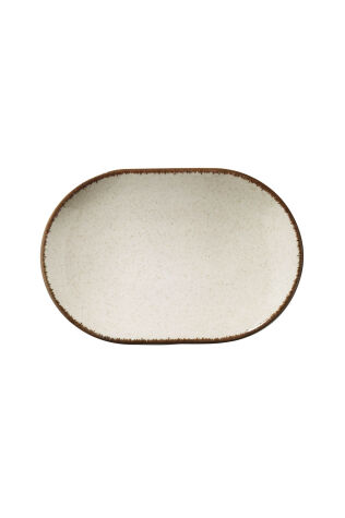 Kütahya Porselen Colorx Ofd 28 Cm Kayık Tabak Pearl Tarçın P02 - Kütahya Porselen