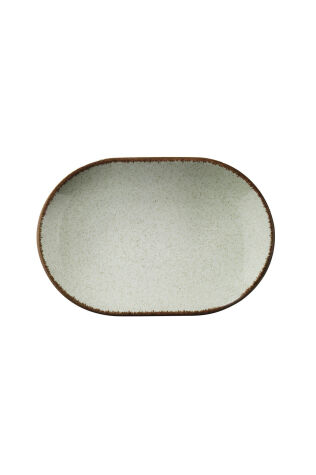 Kütahya Porselen Colorx Ofd 28 Cm Kayık Tabak Pearl Yeşil P03 - Kütahya Porselen