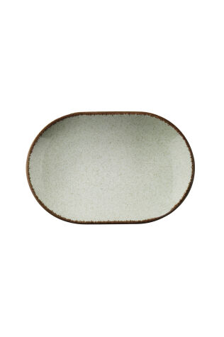 Kütahya Porselen Colorx Ofd 32 Cm Kayık Tabak Pearl Yeşil P03 - Kütahya Porselen