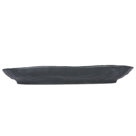 Kütahya Porselen Mezolit 34 Cm Kayık Tabak Siyah P243 - Kütahya Porselen
