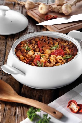 Porflame Porselen 3. 6 lt Tencere - Porflame