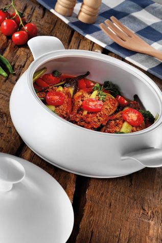 Porflame Porselen 3. 6 lt Tencere - Porflame